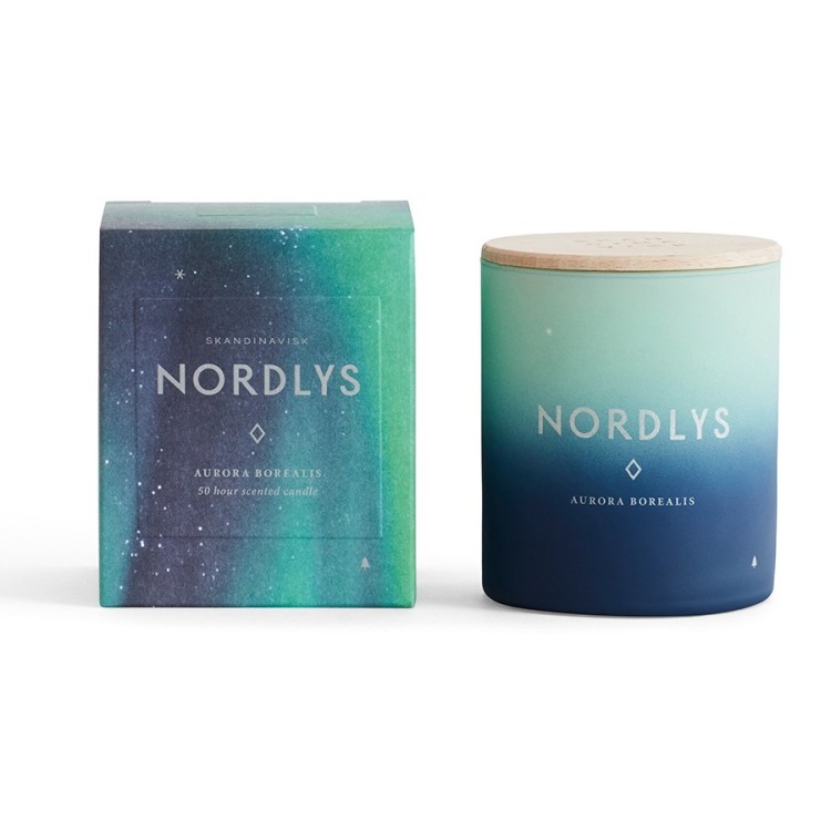Свеча ароматическая nordlys с крышкой, 190 г (63735)
