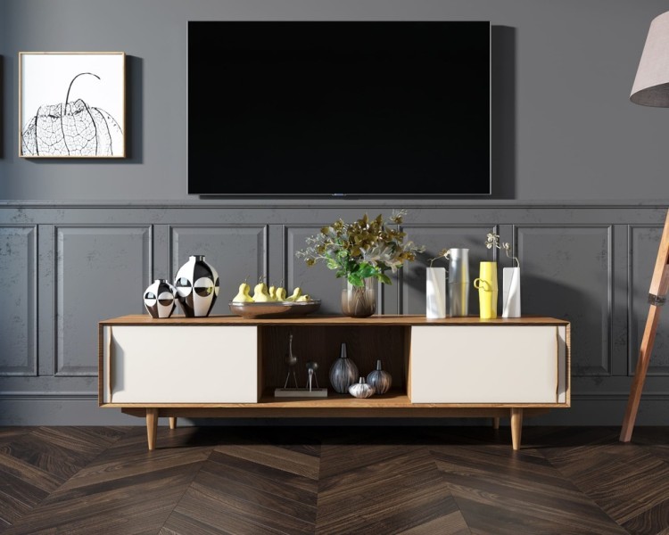 Консоль в Скандинавском стиле под TV Bruni white арт BR-22WH BR-22WH-ET Консоль в Скандинавском стиле под TV Bruni white арт BR-22WH BR-22WH-ET