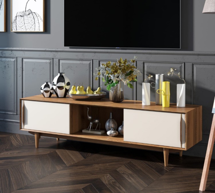 Консоль в Скандинавском стиле под TV Bruni white арт BR-22WH BR-22WH-ET Консоль в Скандинавском стиле под TV Bruni white арт BR-22WH BR-22WH-ET