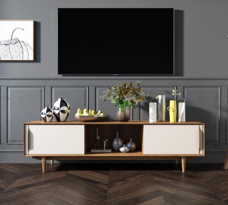 Консоль в Скандинавском стиле под TV Bruni white арт BR-22WH BR-22WH-ET Консоль в Скандинавском стиле под TV Bruni white арт BR-22WH BR-22WH-ET