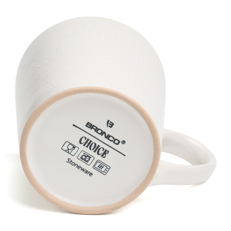 Набор кружек  bronco "choice white" 400 мл =4 шт Bronco (191-361-1)