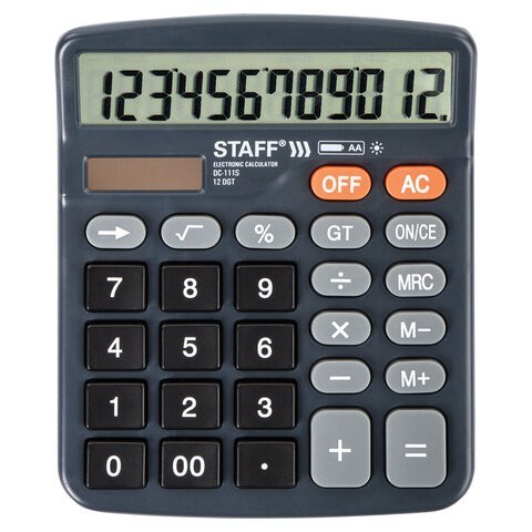 Калькулятор настольный Staff Plus DC-111S 12 разрядов 250428 (1) (86054)