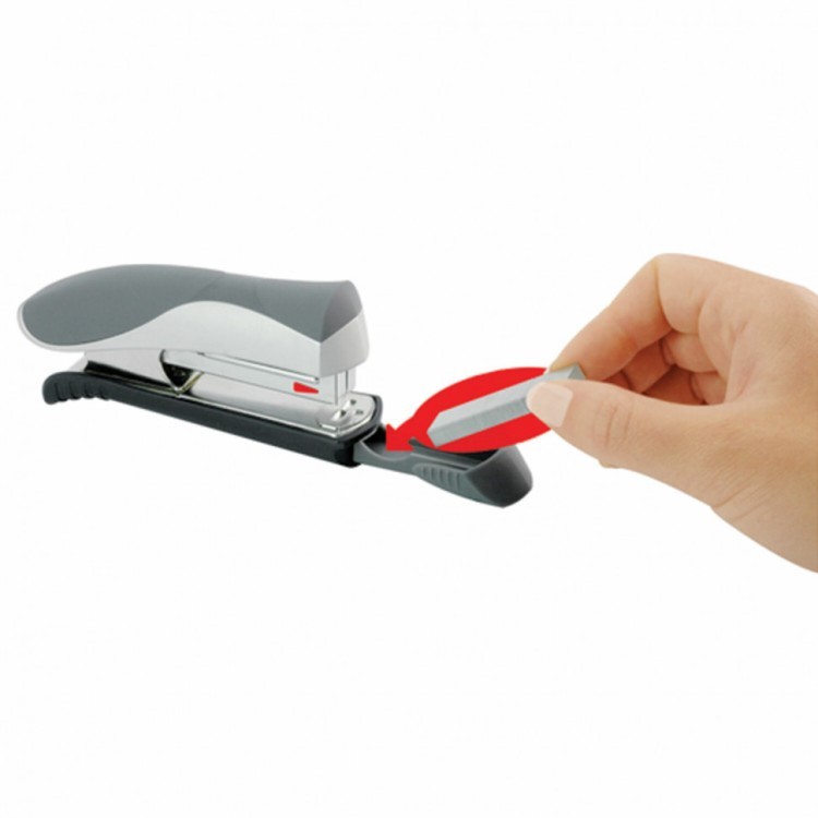 Степлер №24/6 26/6 Maped "Ergologic" до 25 л серебристо-бирюзовый 223138 (1) (89509)