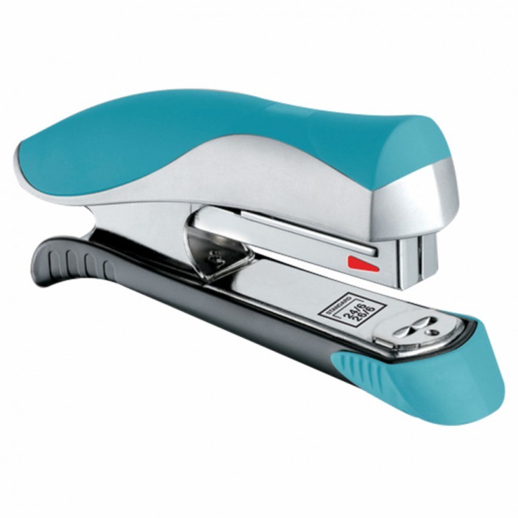 Степлер №24/6 26/6 Maped "Ergologic" до 25 л серебристо-бирюзовый 223138 (1) (89509)