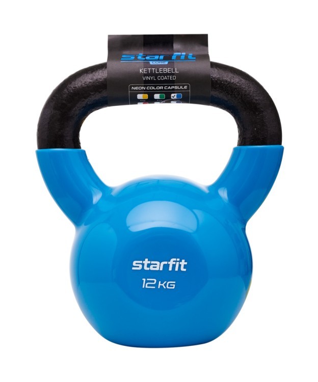 Гиря виниловая Starfit DB-401, 12 кг, синий (998519)