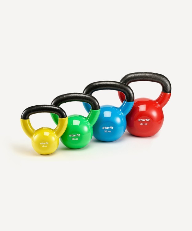 Гиря виниловая Starfit DB-401, 12 кг, синий (998519)