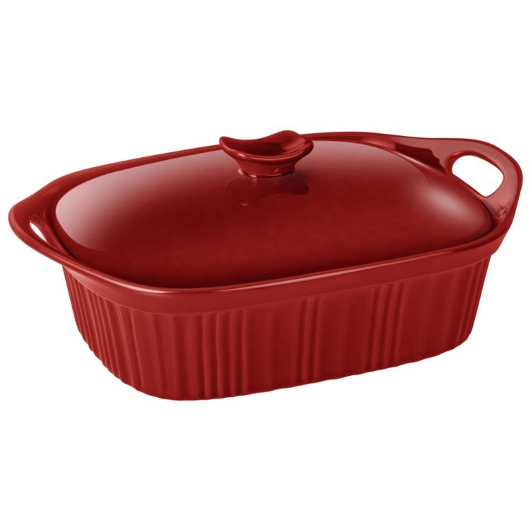 Форма для запекания с крышкой reactive red 33*23*9,5/13 см 2000 мл Agness (780-135)