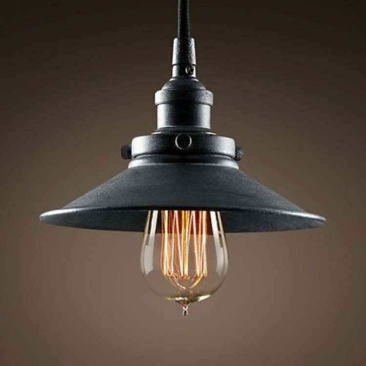 Люстра Филамент Сингл DTL9121, металл, Antique grey, RESTORATION HARDWARE