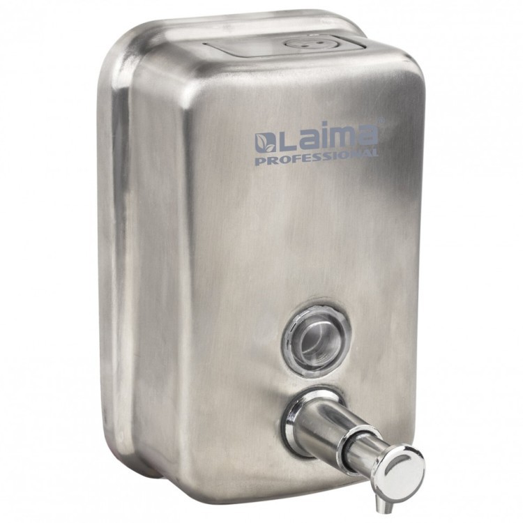 Дозатор для жидкого мыла Laima Professional INOX 0,5 л нержавеющая сталь матовый 605396 (1) (91888)