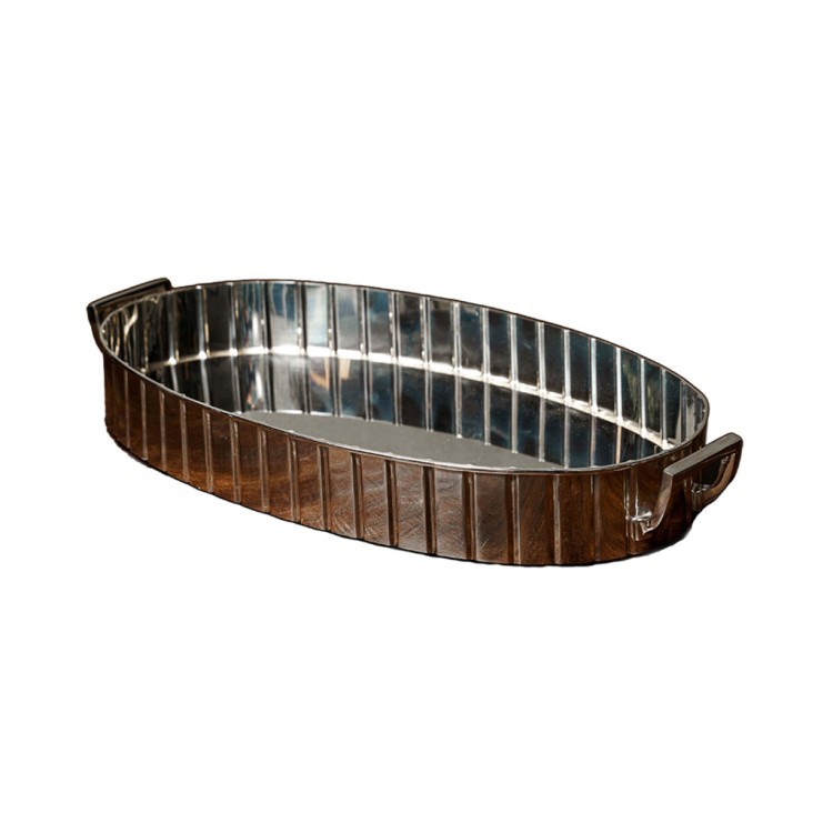 Поднос 15226/S, никель, посеребрение, silver, ROOMERS TABLEWARE