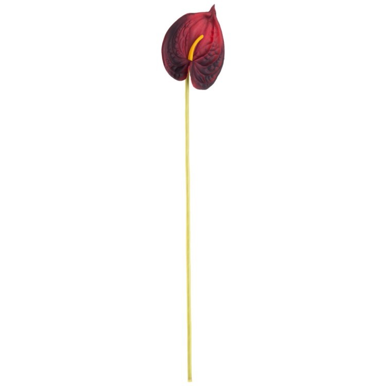Цветок искусственный "антуриум" высота=51см, бордовый Lefard (377-272)