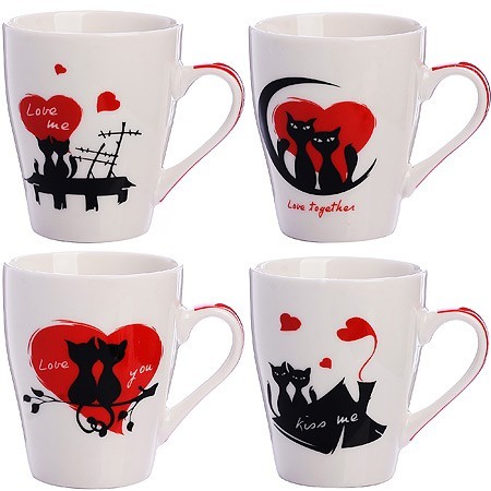 Кружка 340 мл Черные Кошки (мин.4шт)LR (31218)
