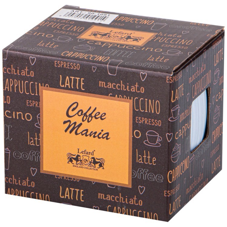 Кружка lefard coffemania 340мл, голубая (90-1091) 