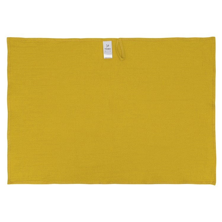 Набор из двух кухонных жаккардовых полотенец горчичного цвета из коллекции essential (75107)