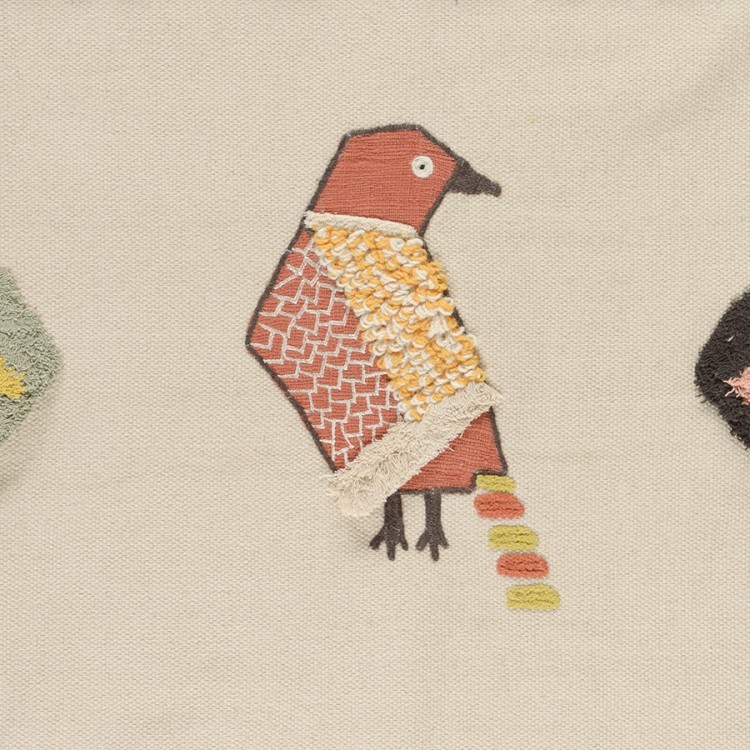 Ковер из хлопка в этническом стиле с орнаментом Птицы из коллекции ethnic, 120х180 см (69432)