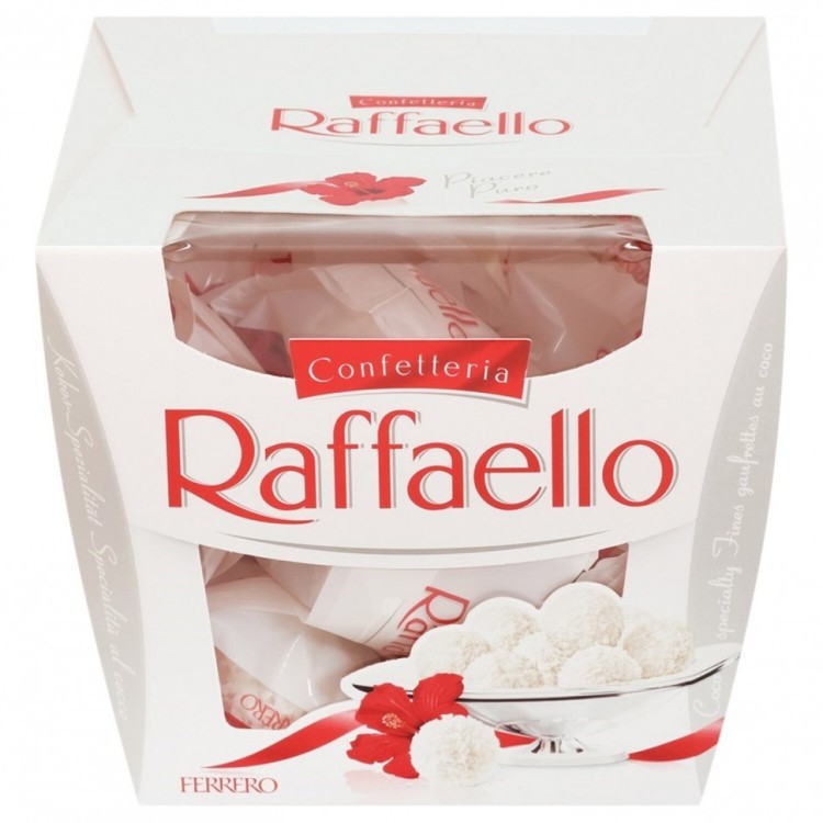 Конфеты RAFFAELLO с цельным миндальным орехом в кокосовой обсыпке 150 г 620295 (1) (96037)