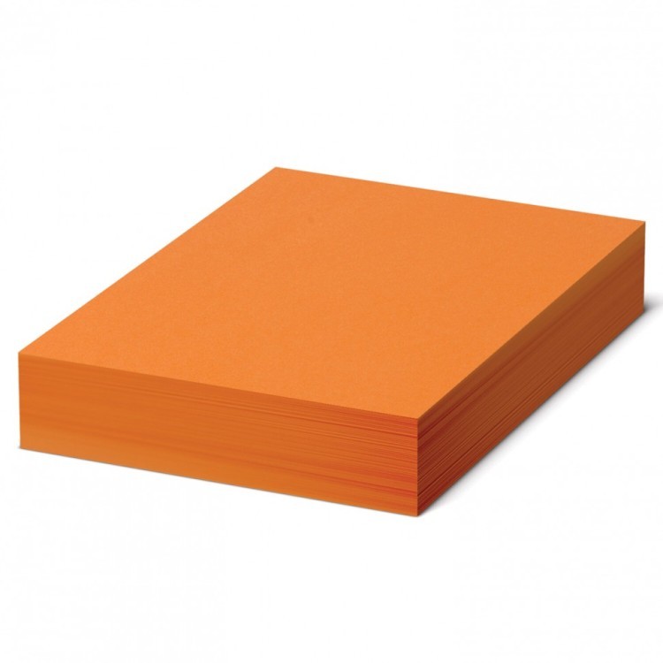 Бумага цветная BRAUBERG А4 80 г/м2 500 л интенсив оранжевая для офис. техники 115217 (1) (92614)