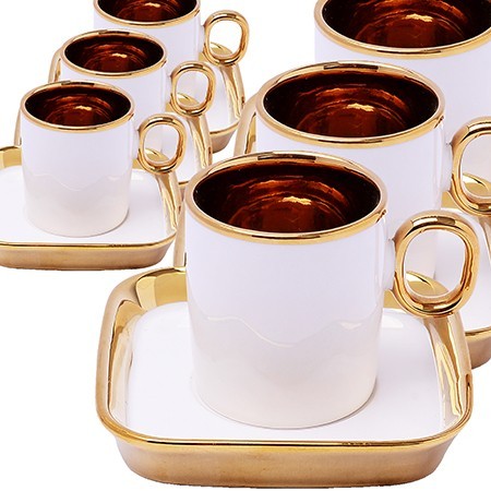 Кофейный сервиз 12пр 120мл фарфор LR (12152) Кофейный сервиз 12пр 120мл фарфор LR (12152)