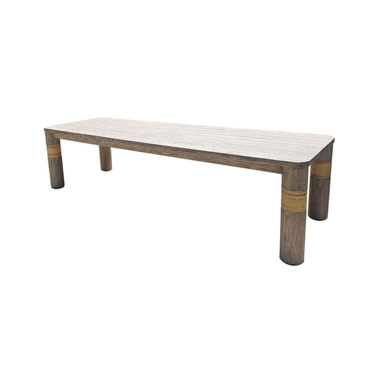 Стол GALACTUS TABLE300, Тиковое дерево, Natural brown, ROOMERS FURNITURE