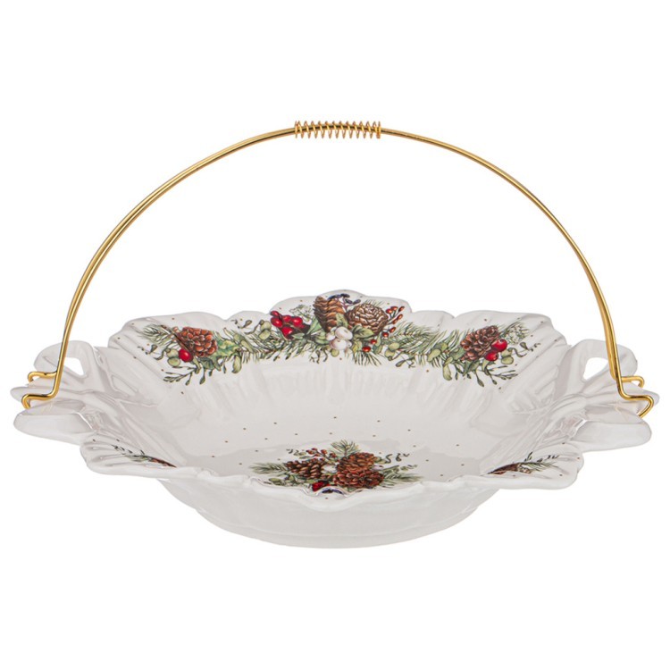 Блюдо lefard "celebration" с металл.ручкой 26см (760-745-11) 
