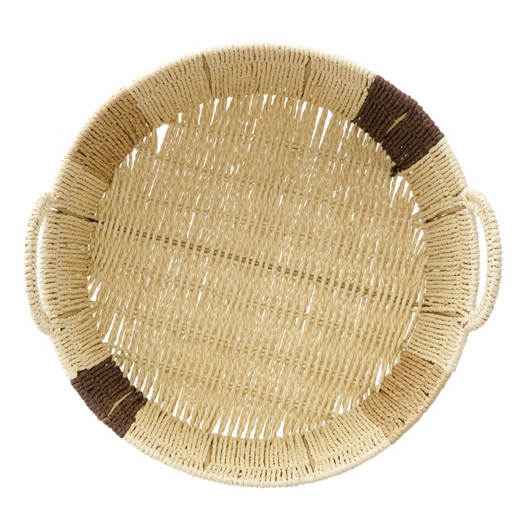 Корзина плетеная круглая bodhran chocolate из коллекции ethnic, размер m (77220)