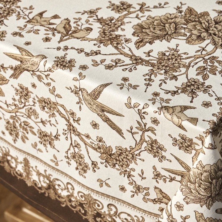 Скатерть " royal garden" 110х140см ,белый ,100% хлопок ,твил с пропиткой (850-754-20) Скатерть " royal garden" 110х140см ,белый ,100% хлопок ,твил с пропиткой (850-754-20)