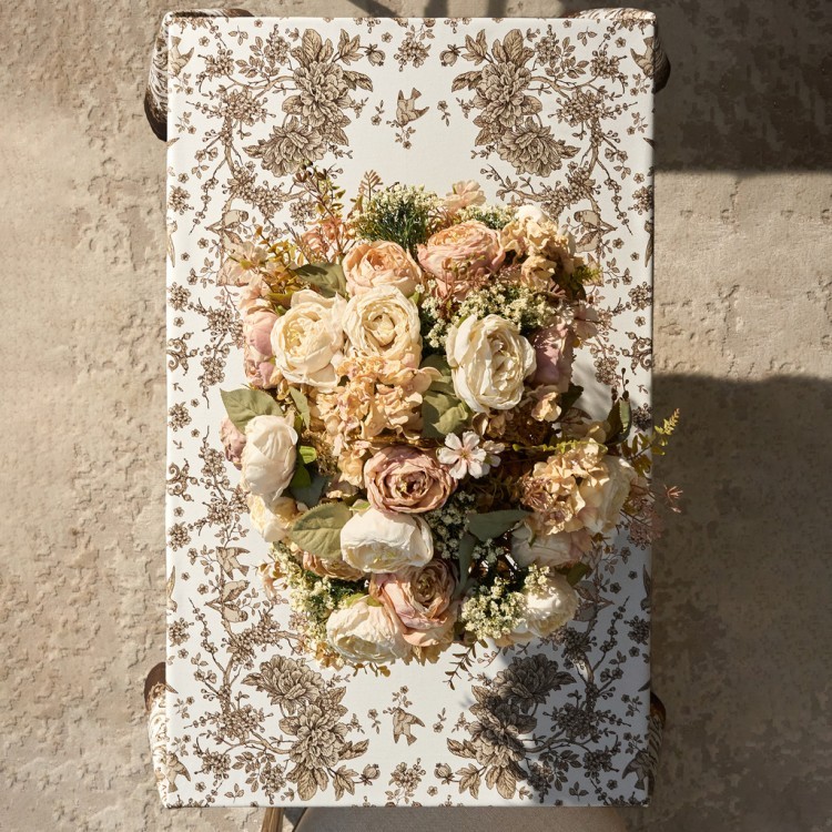 Скатерть " royal garden" 110х140см ,белый ,100% хлопок ,твил с пропиткой (850-754-20) Скатерть " royal garden" 110х140см ,белый ,100% хлопок ,твил с пропиткой (850-754-20)