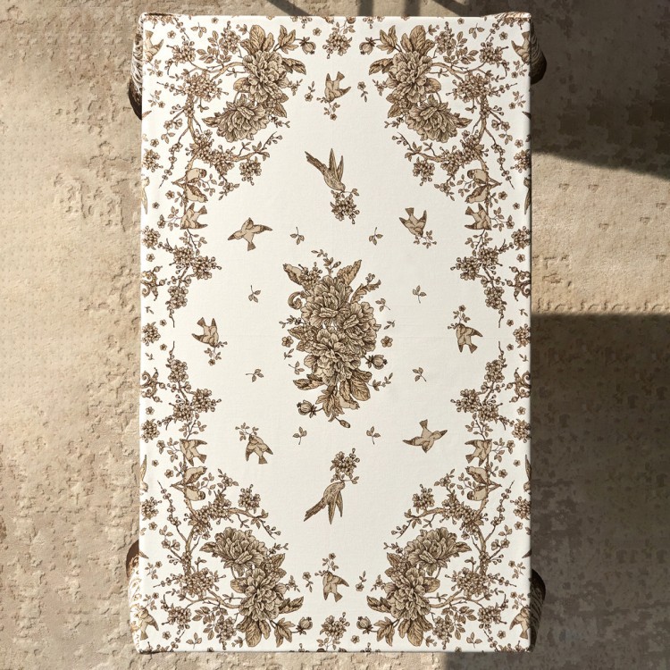 Скатерть " royal garden" 110х140см ,белый ,100% хлопок ,твил с пропиткой (850-754-20) Скатерть " royal garden" 110х140см ,белый ,100% хлопок ,твил с пропиткой (850-754-20)