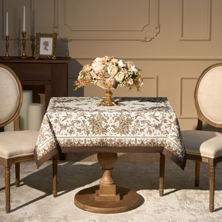 Скатерть " royal garden" 110х140см ,белый ,100% хлопок ,твил с пропиткой (850-754-20) Скатерть " royal garden" 110х140см ,белый ,100% хлопок ,твил с пропиткой (850-754-20)