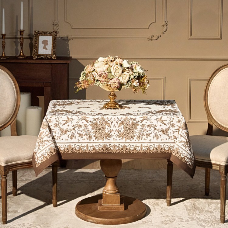 Скатерть "rich garden" 110х140см ,белый ,100% хлопок ,твил с пропиткой Lefard (850-754-20)