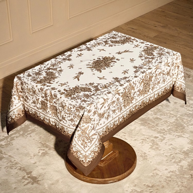 Скатерть "rich garden" 110х140см ,белый ,100% хлопок ,твил с пропиткой Lefard (850-754-20)