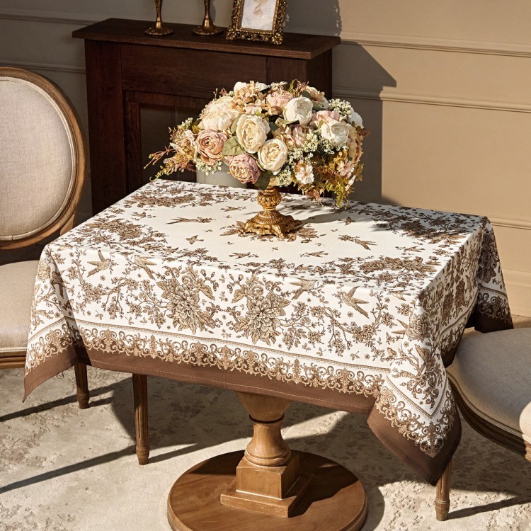 Скатерть "rich garden" 110х140см ,белый ,100% хлопок ,твил с пропиткой Lefard (850-754-20)