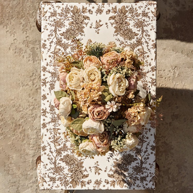 Скатерть "rich garden" 110х140см ,белый ,100% хлопок ,твил с пропиткой Lefard (850-754-20)