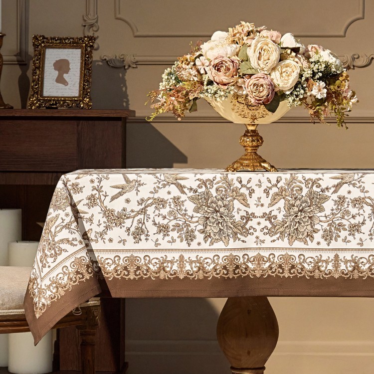 Скатерть "rich garden" 110х140см ,белый ,100% хлопок ,твил с пропиткой Lefard (850-754-20)