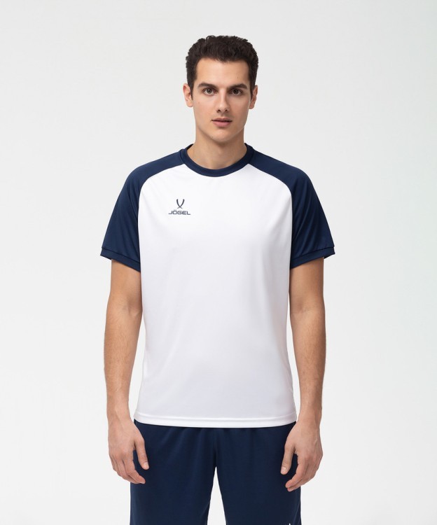 Футболка игровая JÖGEL CAMP Reglan Jersey, белый/темно-синий (701731) Футболка игровая JÖGEL CAMP Reglan Jersey, белый/темно-синий (701731)