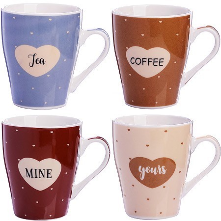 Кружка 340мл Сердечки (мин. 4шт)LR (31220)