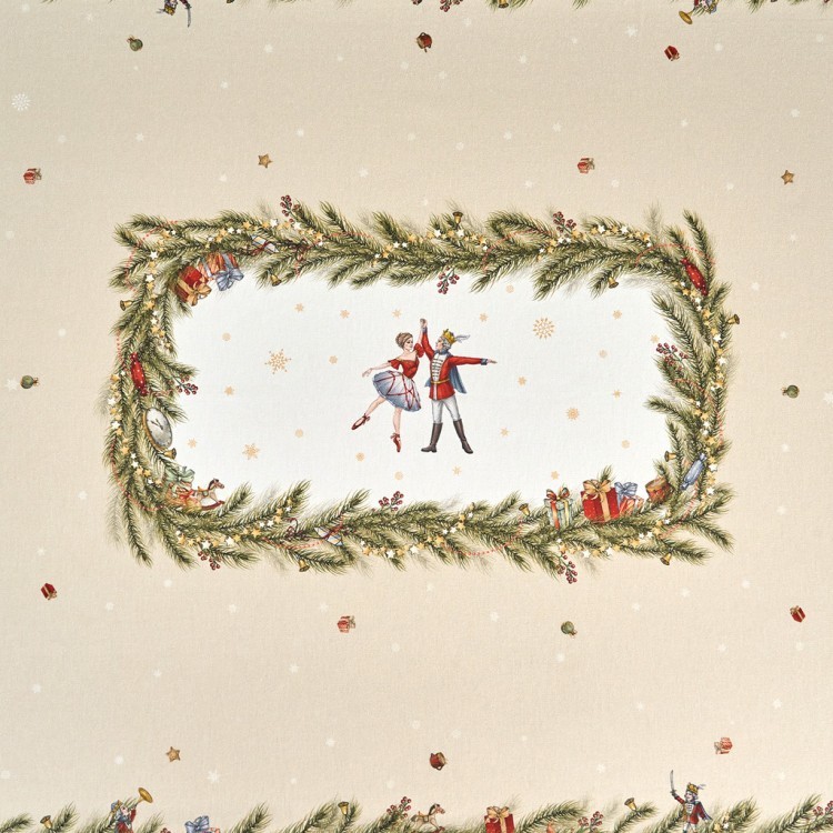 Скатерть "щелкунчик" 140х180см бежевый,100%хлопок , твил Lefard (850-757-2)