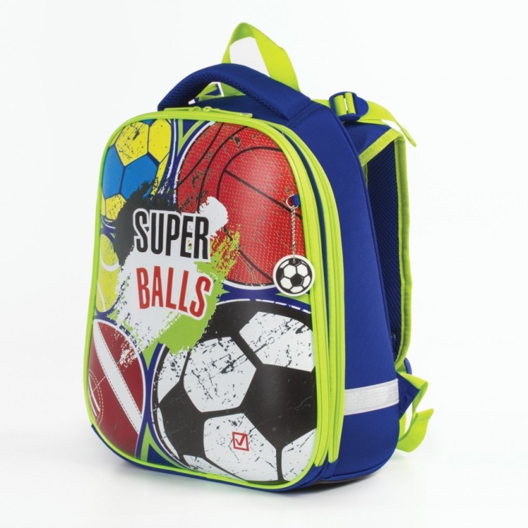 Ранец для мальчиков Brauberg Premium Супер-мячи 17 л 227822 (76552)