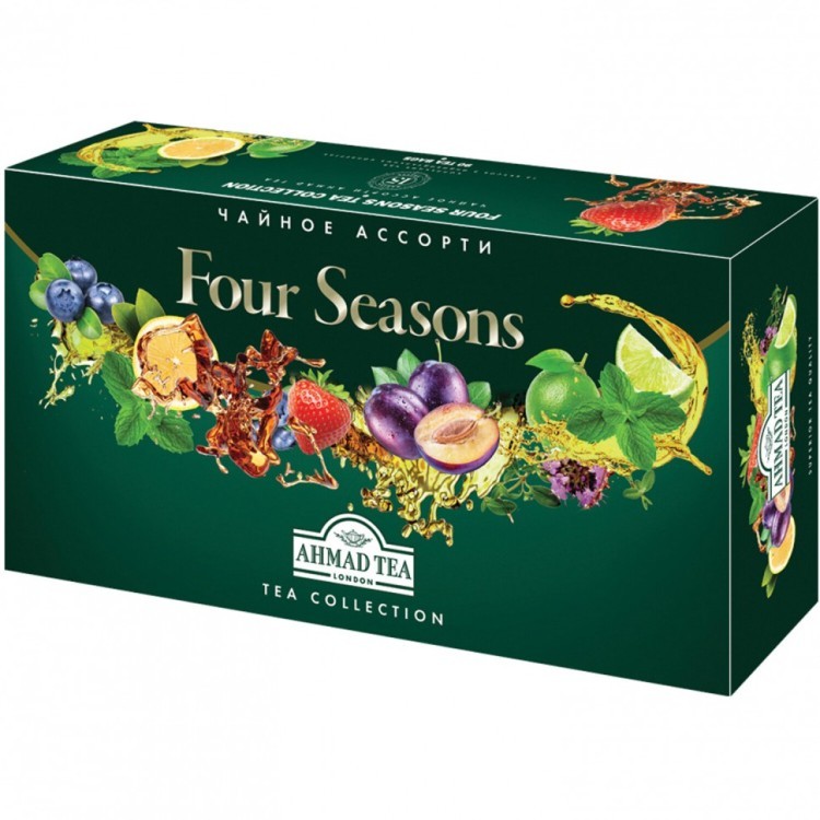 Чай AHMAD Four Seasons ассорти 15 вкусов 90 пакетов N060S 620426 (1) (96039)