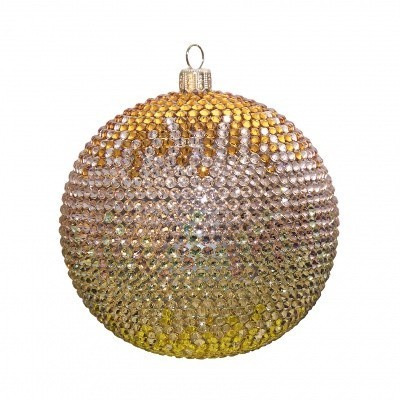 Новогодний шарик 9 с кристаллами Swarovski (шар9)