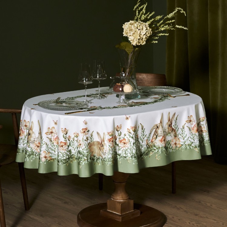 Скатерть овальная "sense", 140х180см, 100% хлопок,твил c пропиткой Lefard (850-753-4)