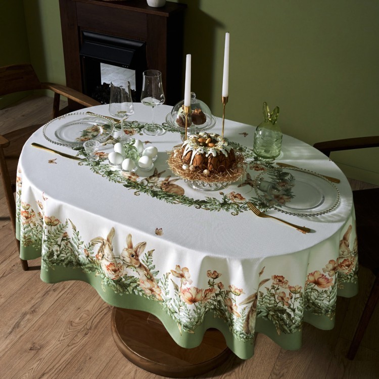 Скатерть овальная "sense", 140х180см, 100% хлопок,твил c пропиткой Lefard (850-753-4)