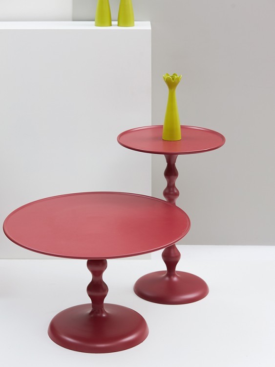 Столик кофейный fluid, D59 см, жженый оранжевый (78639)