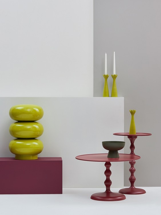 Столик кофейный fluid, D59 см, жженый оранжевый (78639)