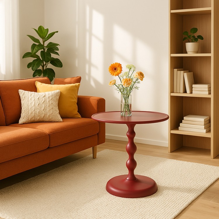 Столик кофейный fluid, D59 см, жженый оранжевый (78639)