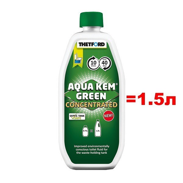 Жидкость для биотуалетов Thetford Aqua Kem Green Concentrated 0,75 л (77132)