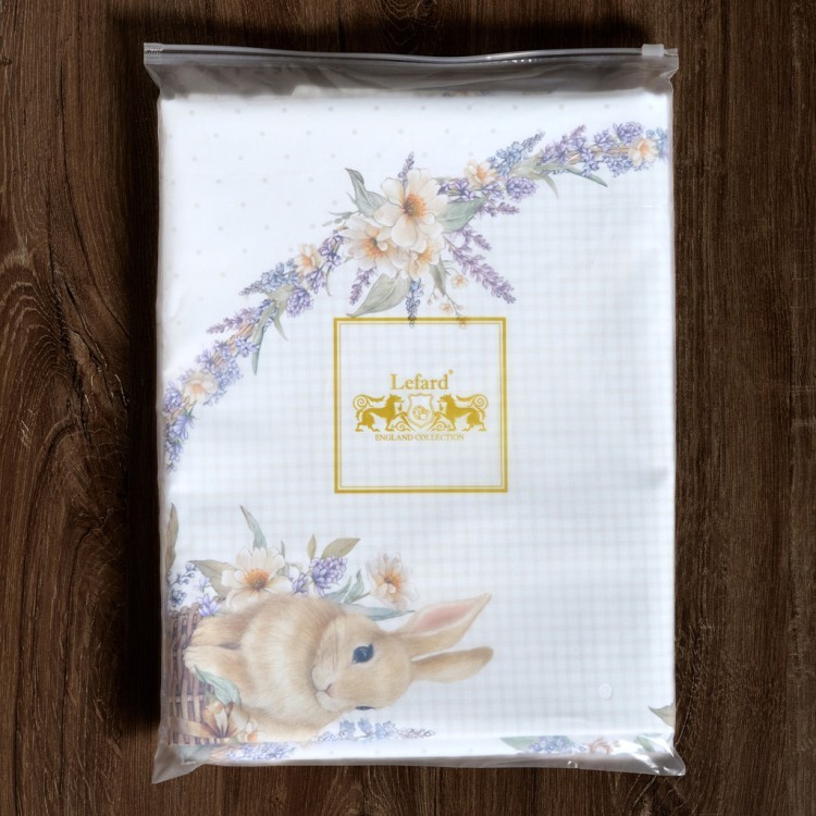 Скатерть круглая "лавандовая весна" 145см, 100%хлопок, твил с пропиткой Lefard (850-768-27)