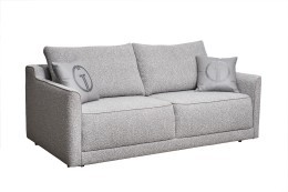 Диван Портофино(Portofino) 200 двухм раскл с кантом букле серый Orso-Ser+Enzo902 (TT-00017014)