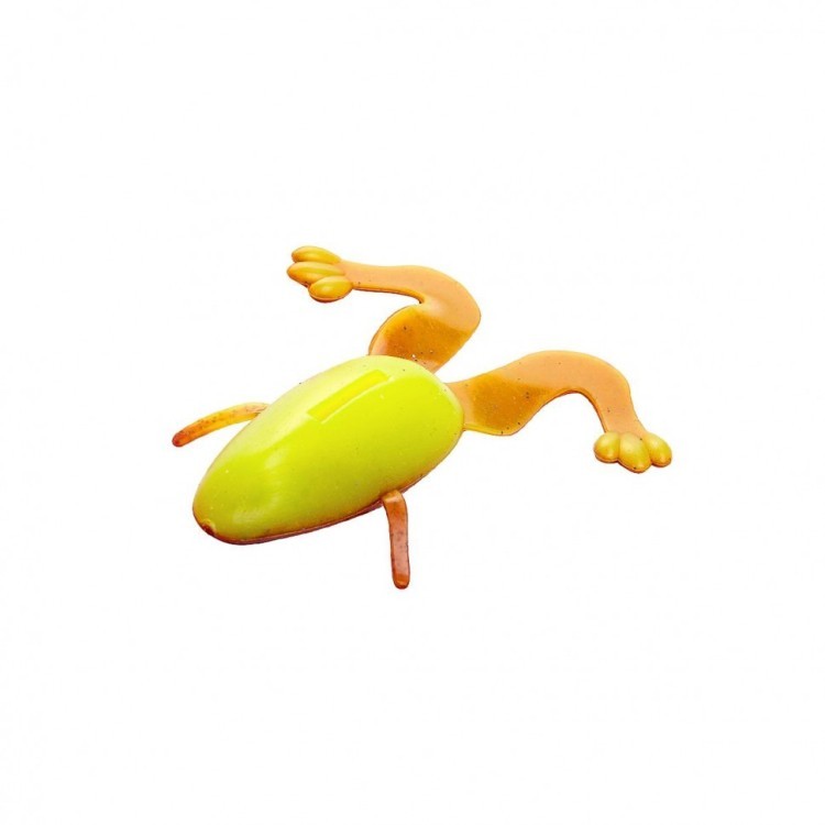 Лягушка Helios Crazy Frog 3,55"/9,0 см, цвет Red Lemon 4 шт HS-23-050 (77962)