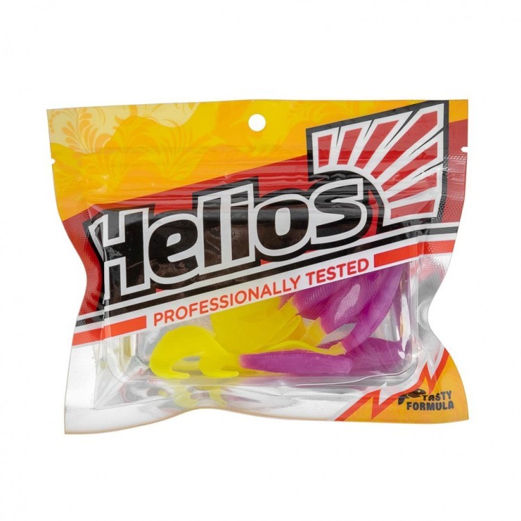 Твистер Helios Hybrid 2,75"/7,0 см, цвет Fio LT 7 шт HS-13-039 (78163)